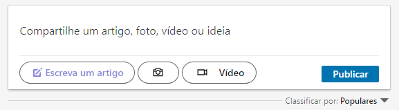 Publicar no Linkedin Publicar no Linkedin