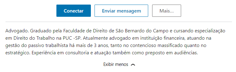 Resumo Linkedin Resumo Linkedin