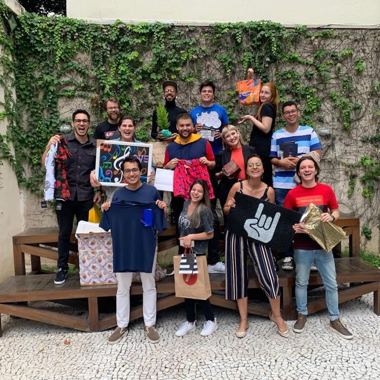 Foto de equipe - Amigo secreto