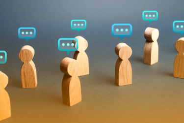 comunicação vertical, comunicação horizontal e comunicação 360